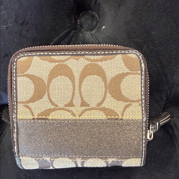 Coach Brown and Tan Wallet - Picture 2 of 5
